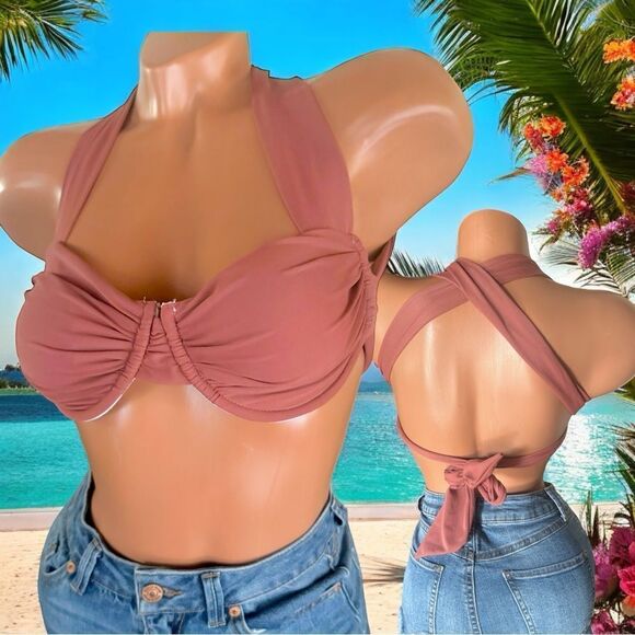 SHEIN Swimwear l Sash Tie Back l Bikini Top l Underwire l M l EUC - Picture 14 of 14